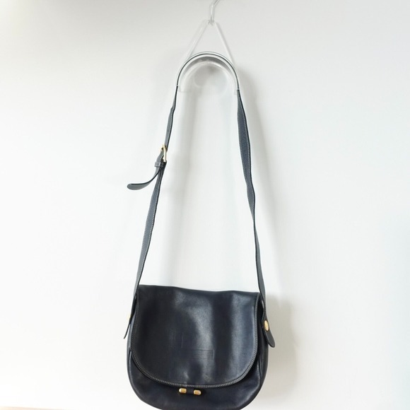 Lancel Bag Womens Leather Crossbody Shoulder Sling Blue Luxury Medium Navy Italy
